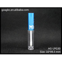 Transparent&Empty Plastic Round Lip Gloss Tube AG-LPG30, AGPM Cosmetic Packaging , Custom Colors/Logo